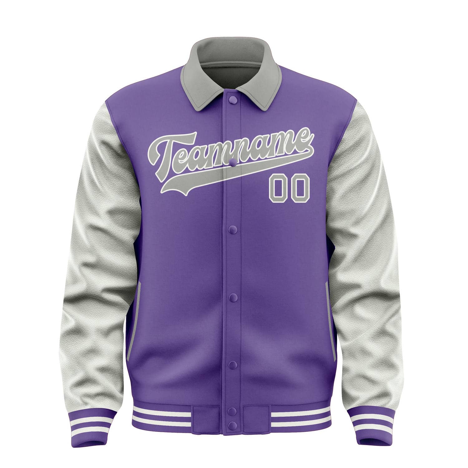 Custom Light Purple Gray Jacket