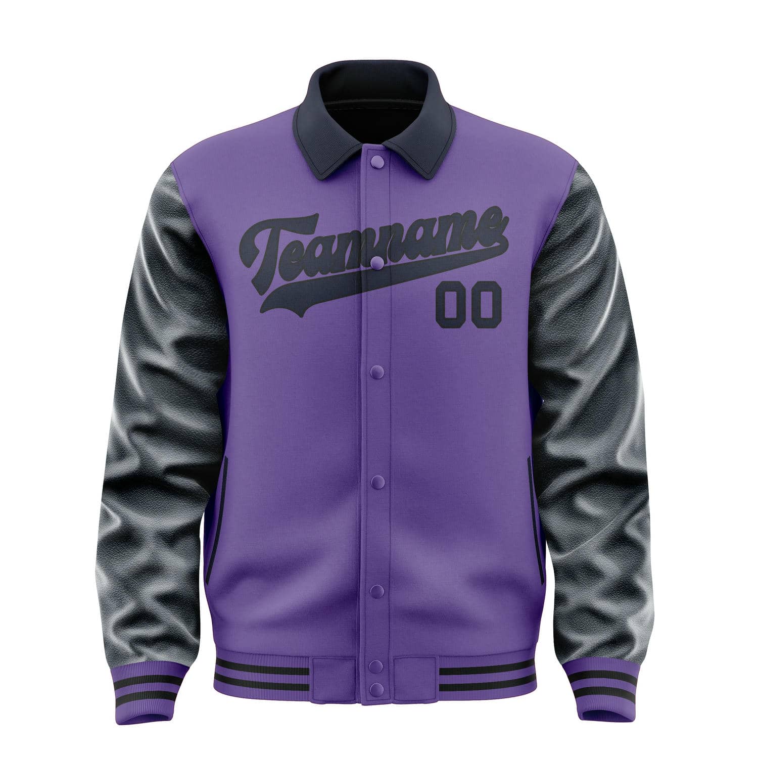 Custom Light Purple Navy Jacket