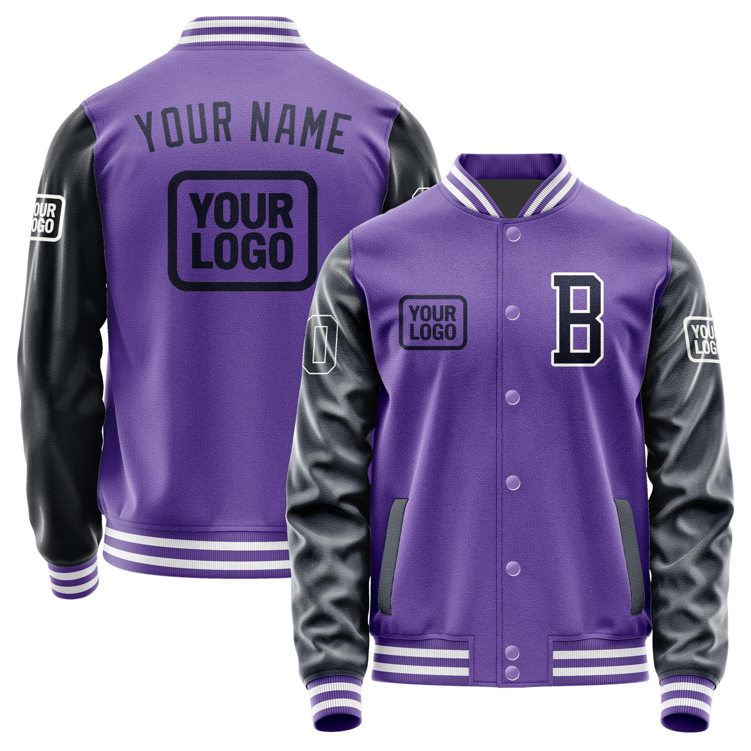Custom Light Purple Navy Jacket JA232311231818111118