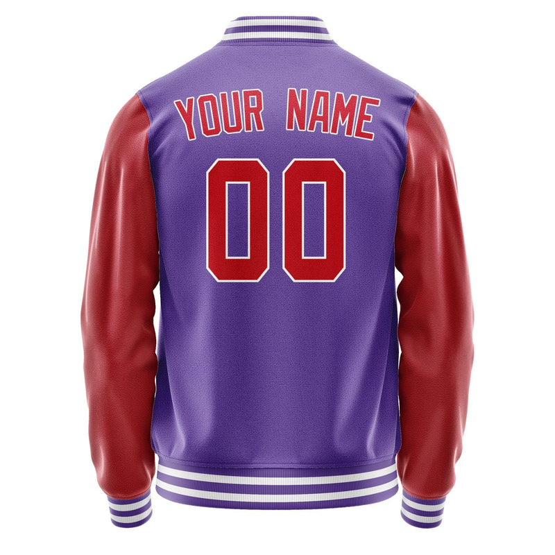 Custom Light Purple Red Jacket JA2323142318B31814