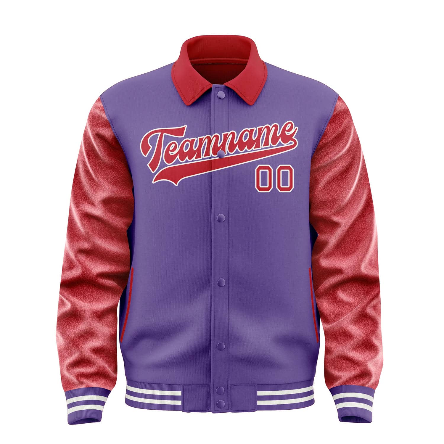Custom Light Purple Red Jacket