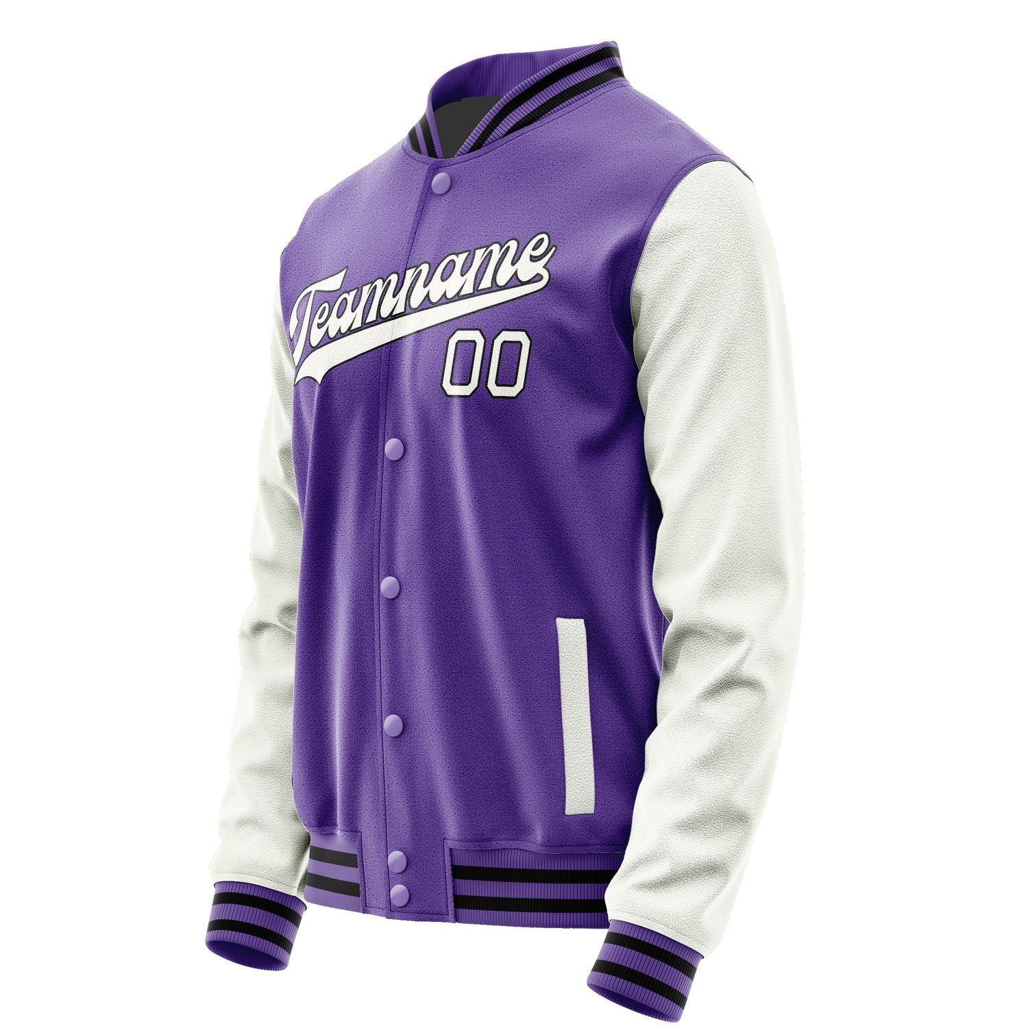 Custom Light Purple White Jacket JA2323182317B31718