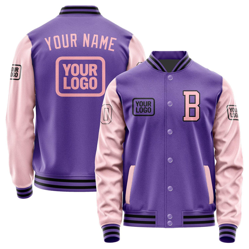 Custom Light Purple Light Pink Jacket JA232321231717212117