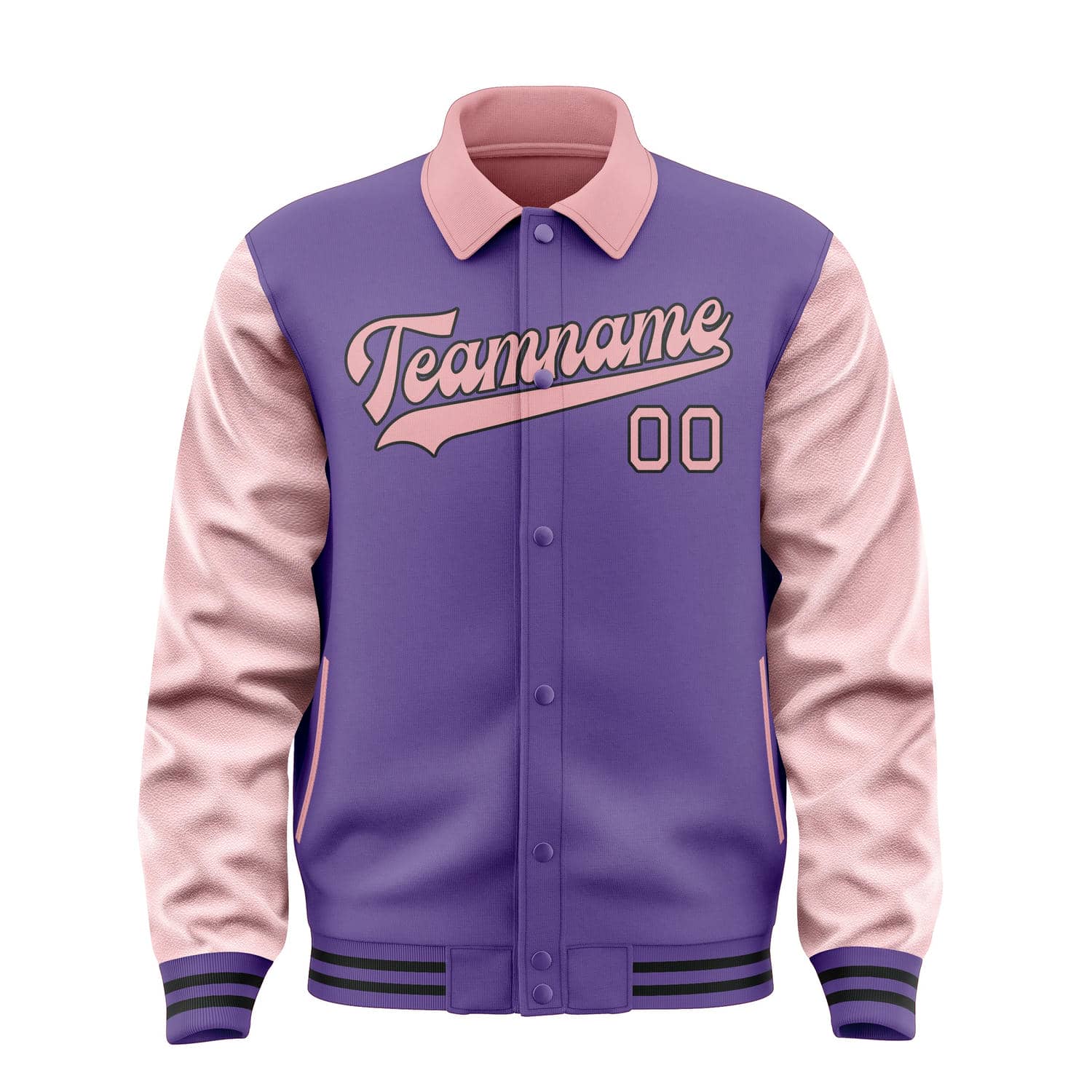 Custom Light Purple Light Pink Jacket