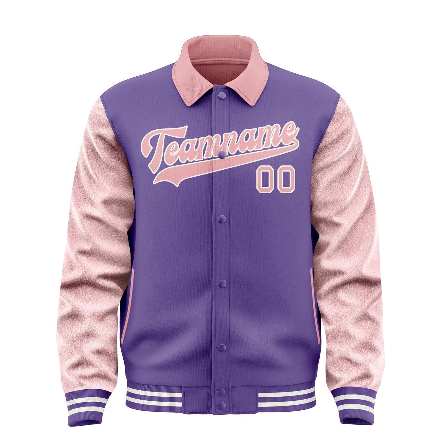 Custom Light Purple Light Pink Jacket