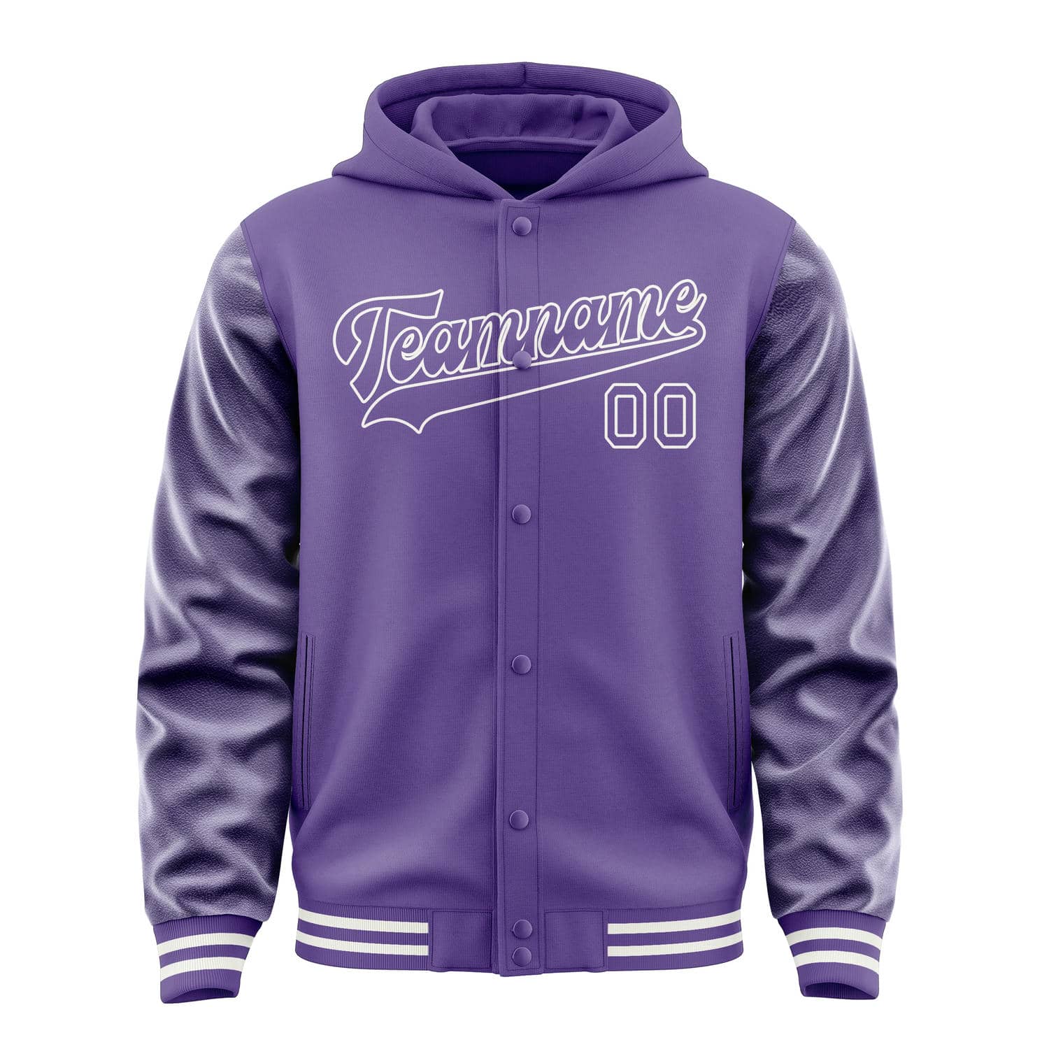 Custom Light Purple Light Purple Jacket