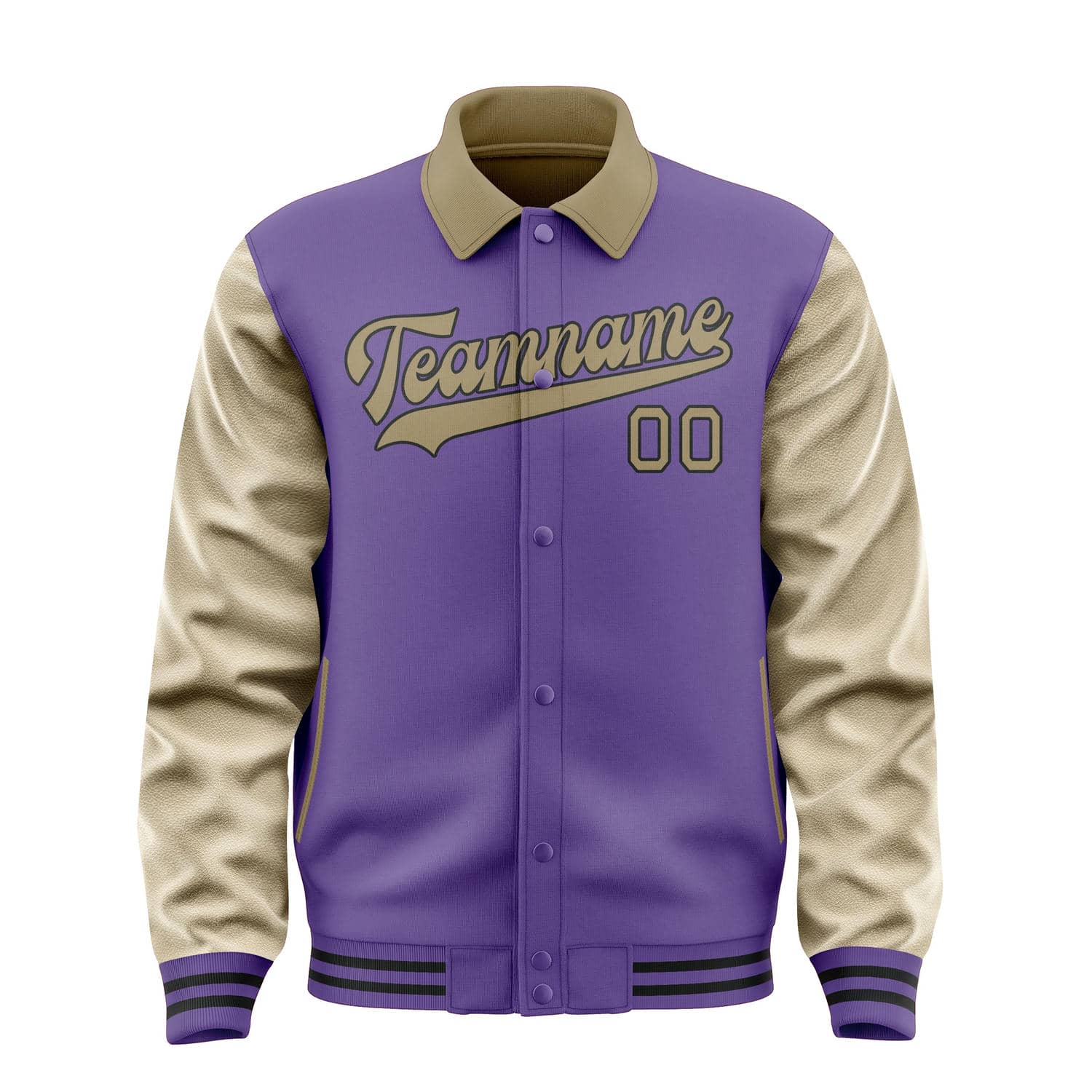Custom Light Purple Light Khaki Jacket