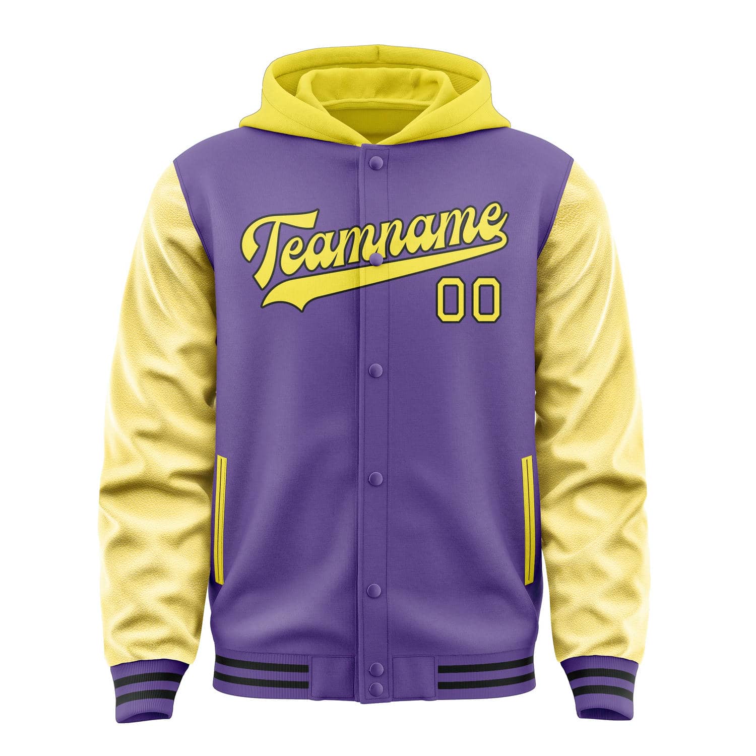 Custom Light Purple Light Yellow Jacket