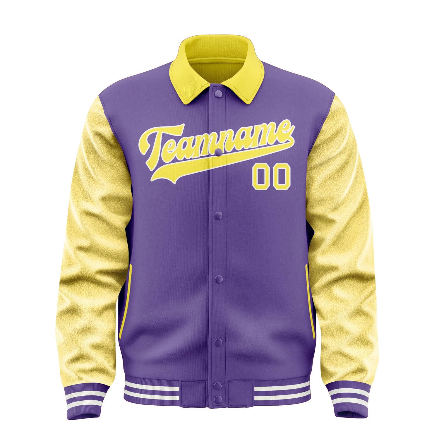 Custom Light Purple Light Yellow Jacket