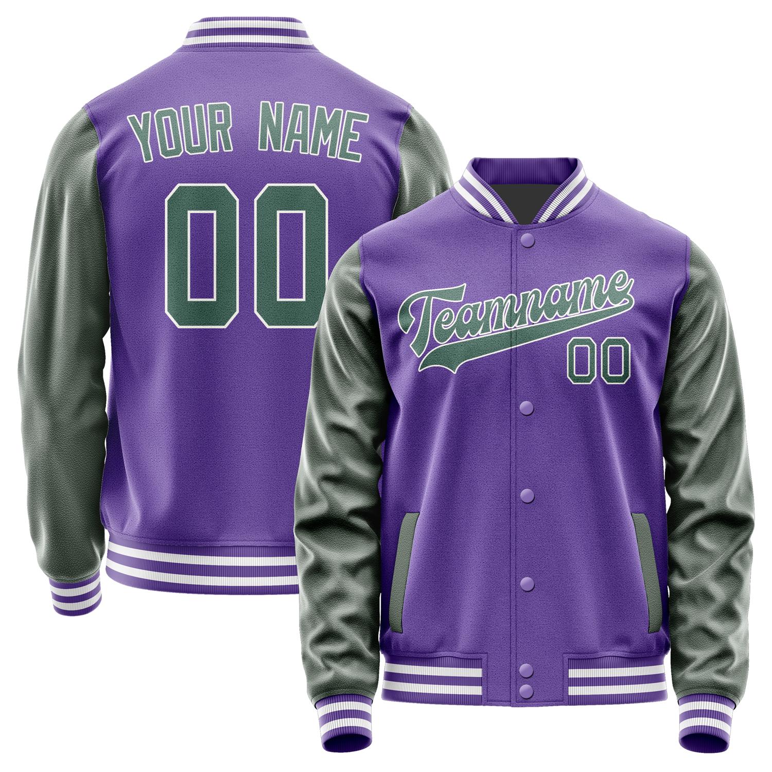 Custom Light Purple Blue Green Jacket JA2323272318B31827
