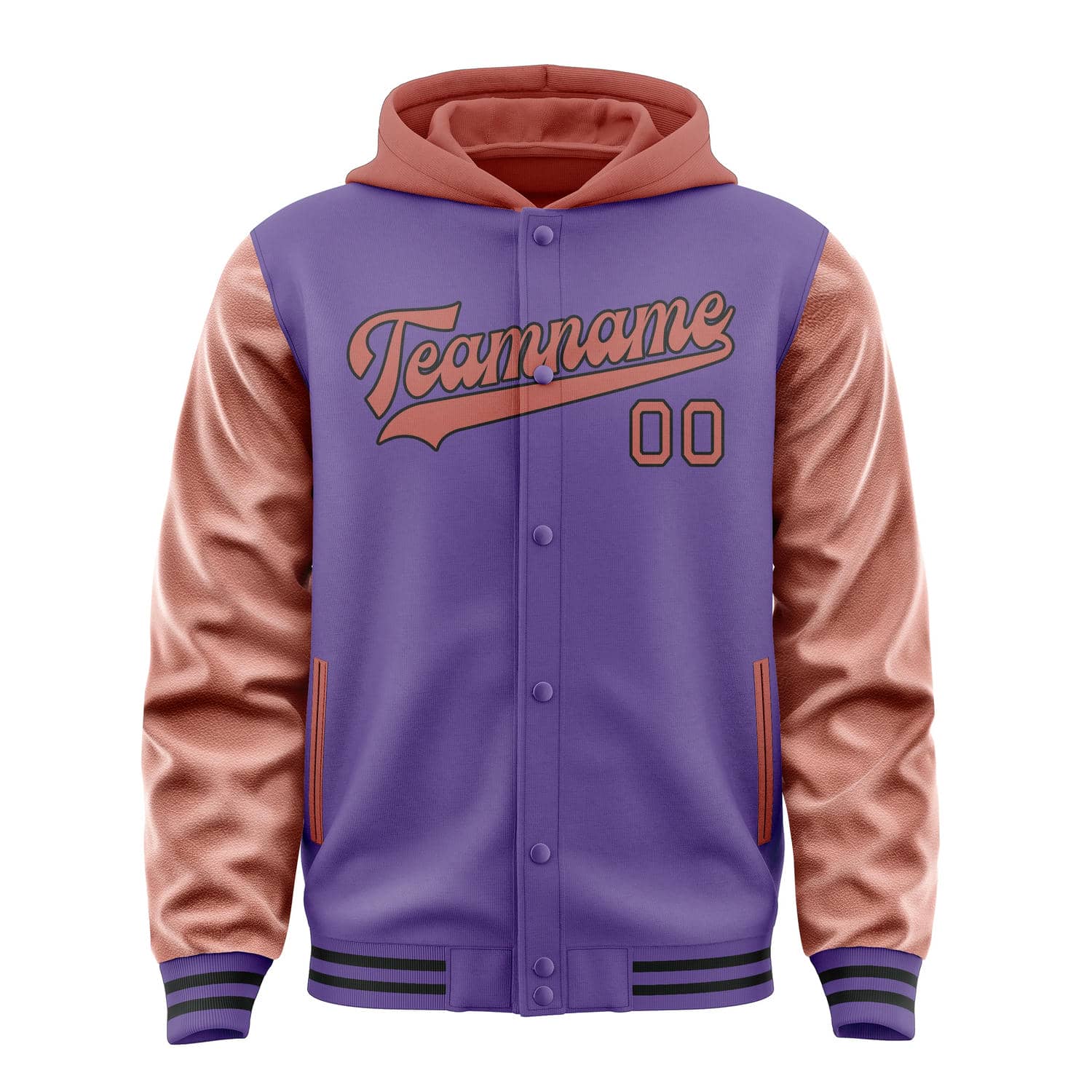 Custom Light Purple Copper Rose Jacket