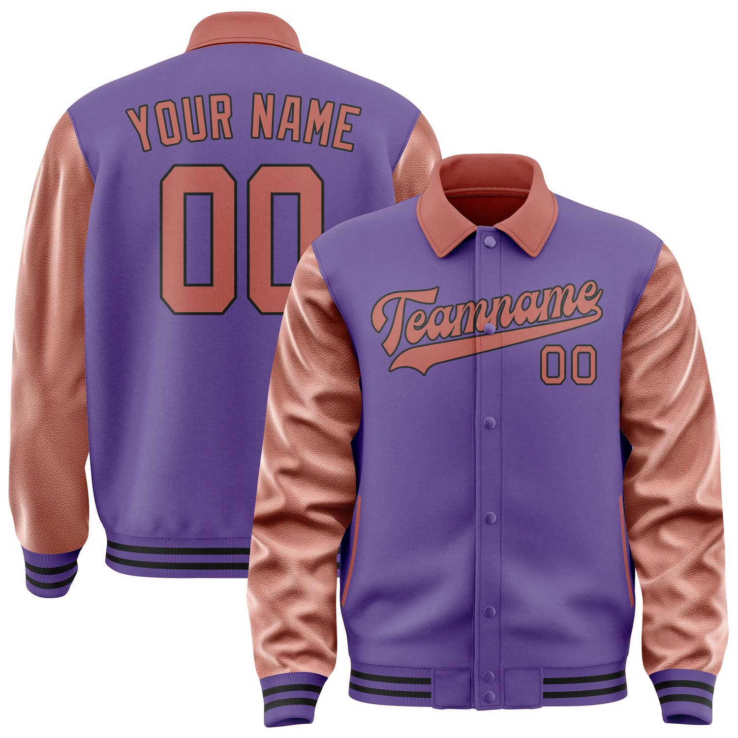 Custom Light Purple Copper Rose Jacket
