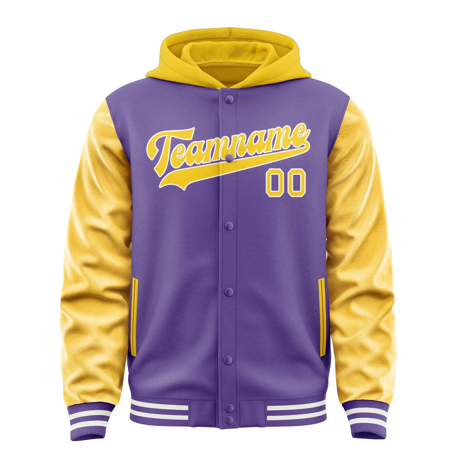 Custom Light Purple Gold Jacket