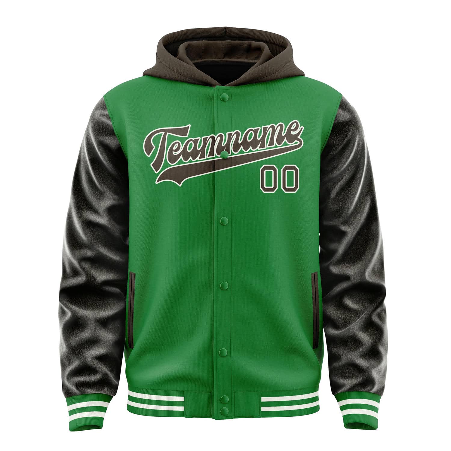 Custom Emerald Green Brown Jacket