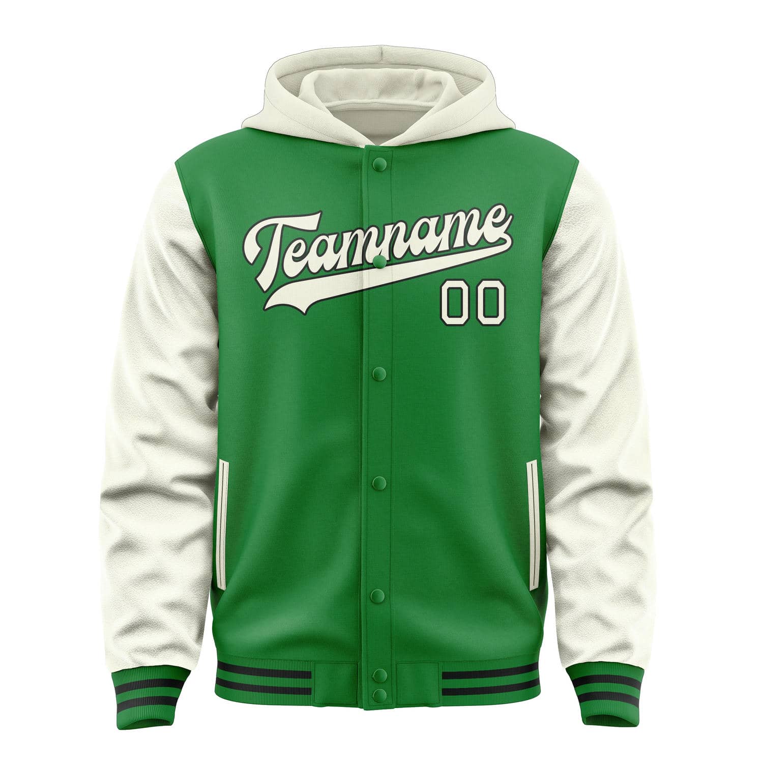 Custom Emerald Green Cream Jacket