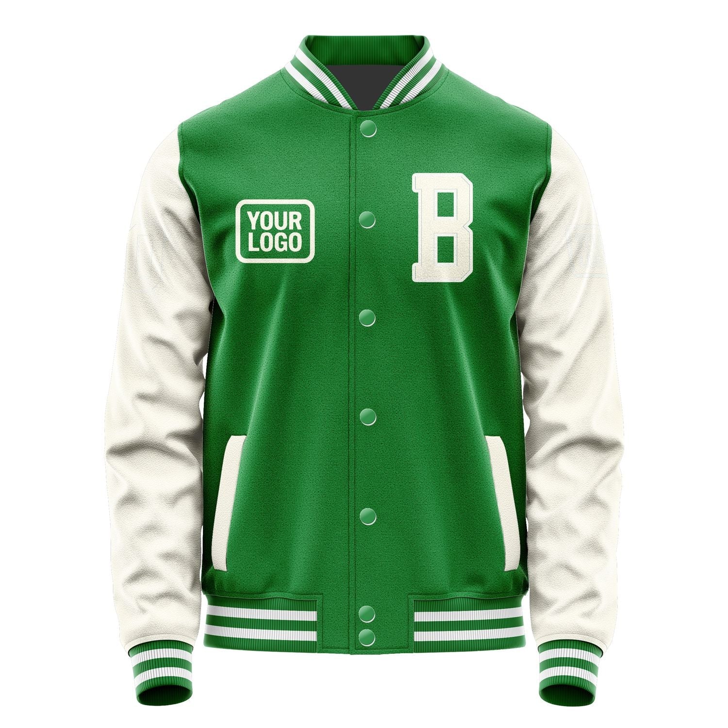 Custom Emerald Green Cream Jacket JA242403241818030318