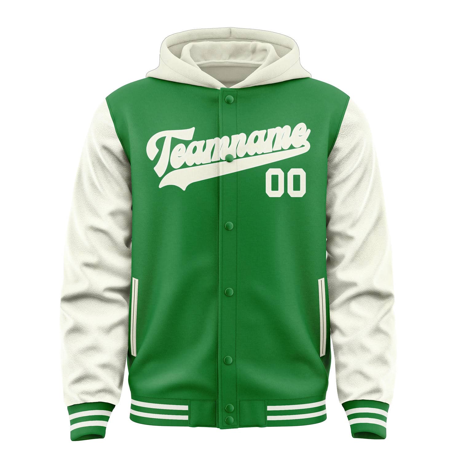 Custom Emerald Green Cream Jacket