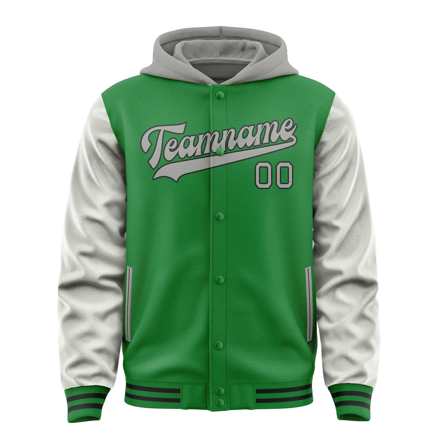 Custom Emerald Green Gray Jacket
