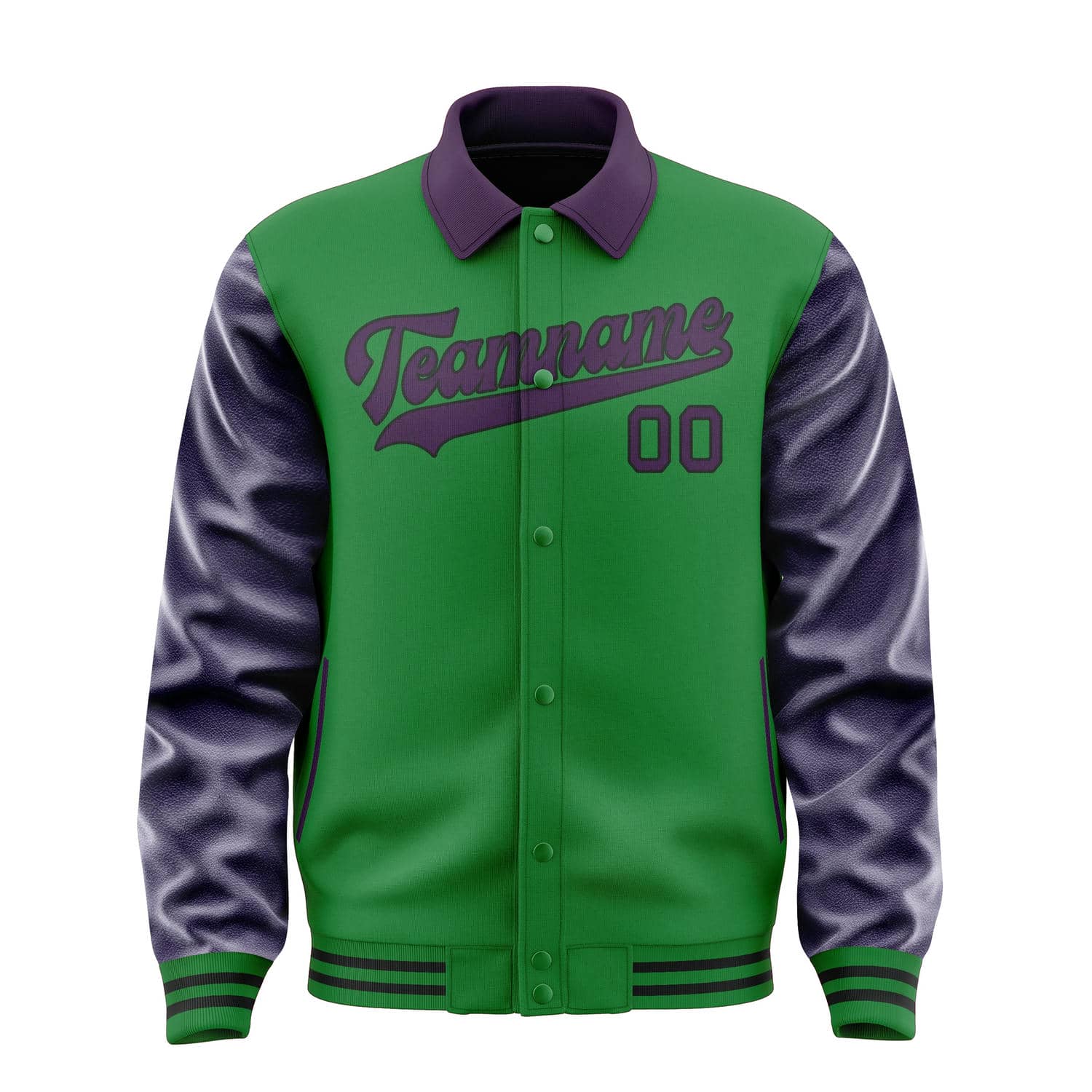 Custom Emerald Green Purple Jacket