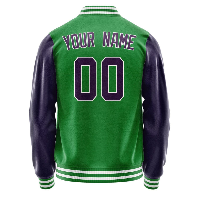 Custom Emerald Green Purple Jacket JA2424072418B31807