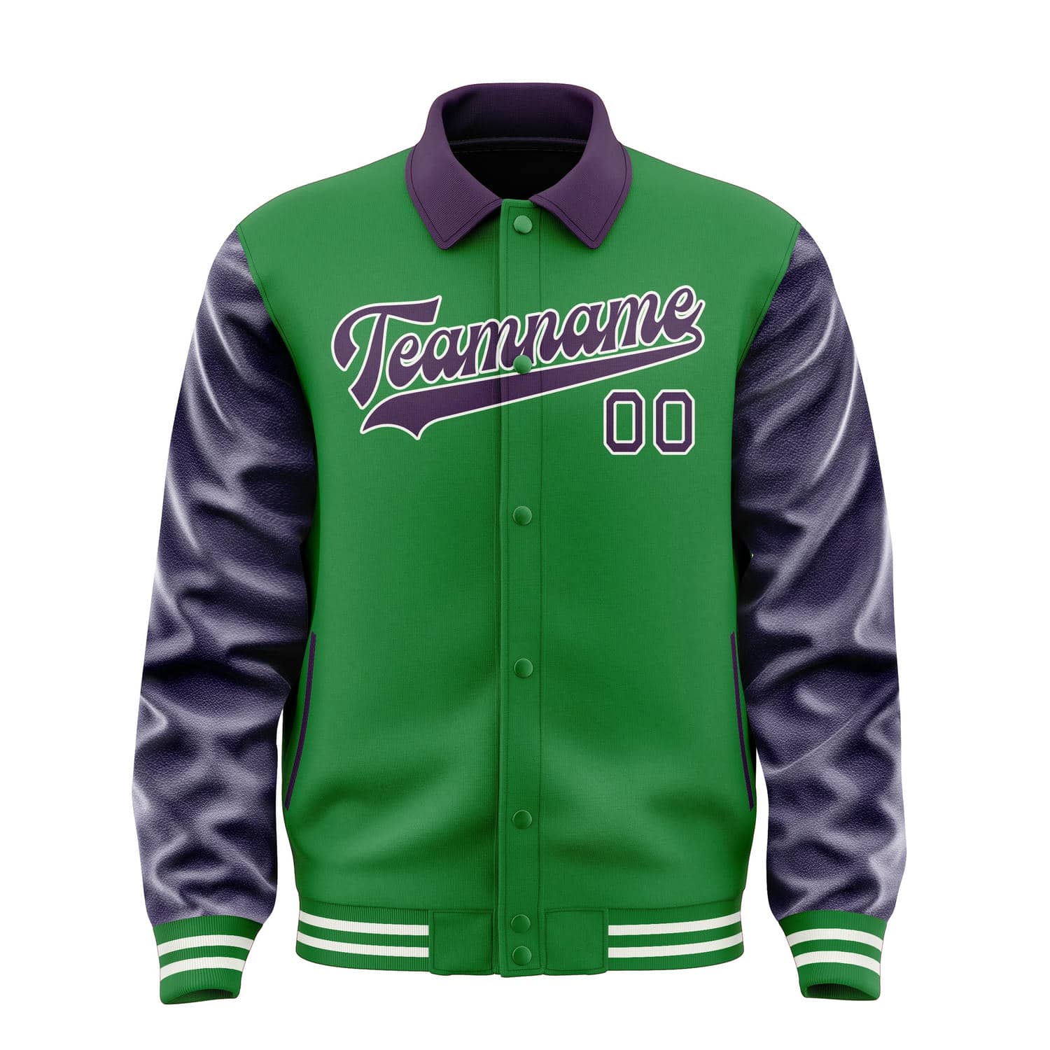 Custom Emerald Green Purple Jacket
