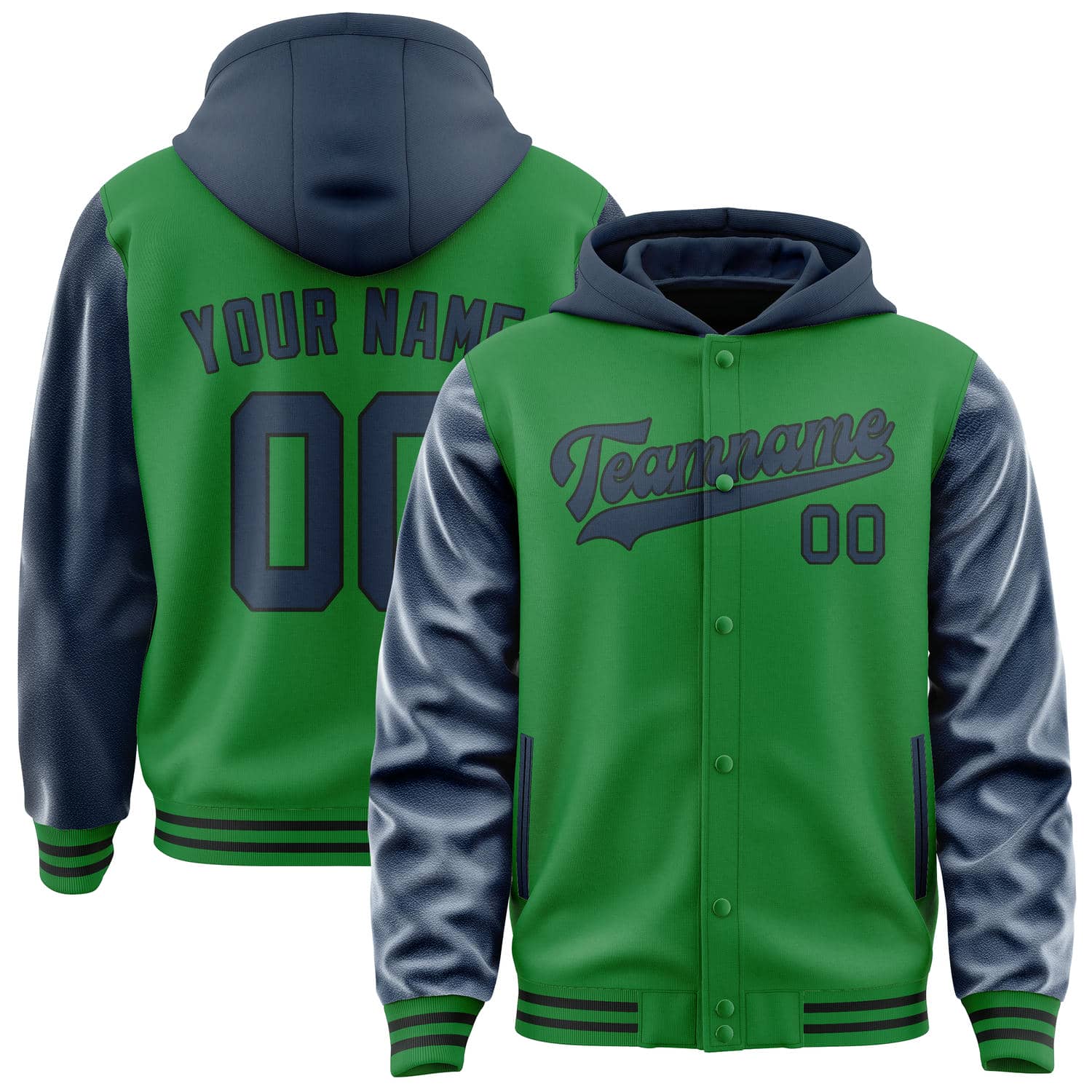 Custom Emerald Green Blue Jacket