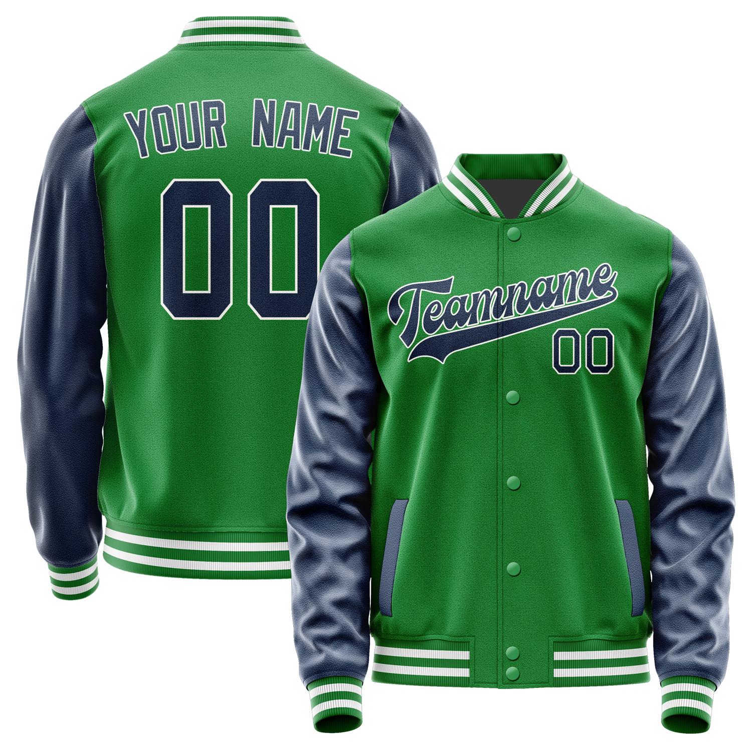 Custom Emerald Green Blue Jacket JA2424102418B31810