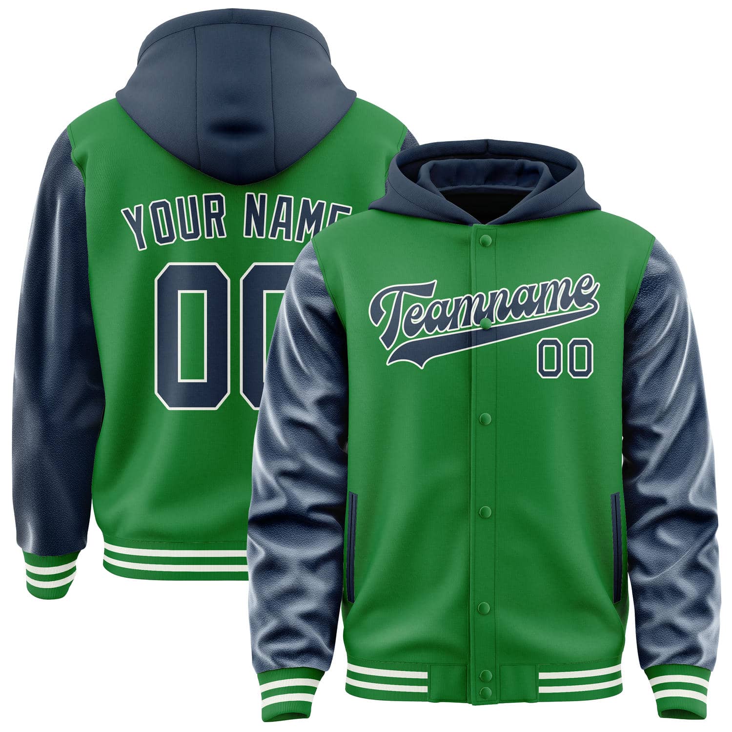 Custom Emerald Green Blue Jacket