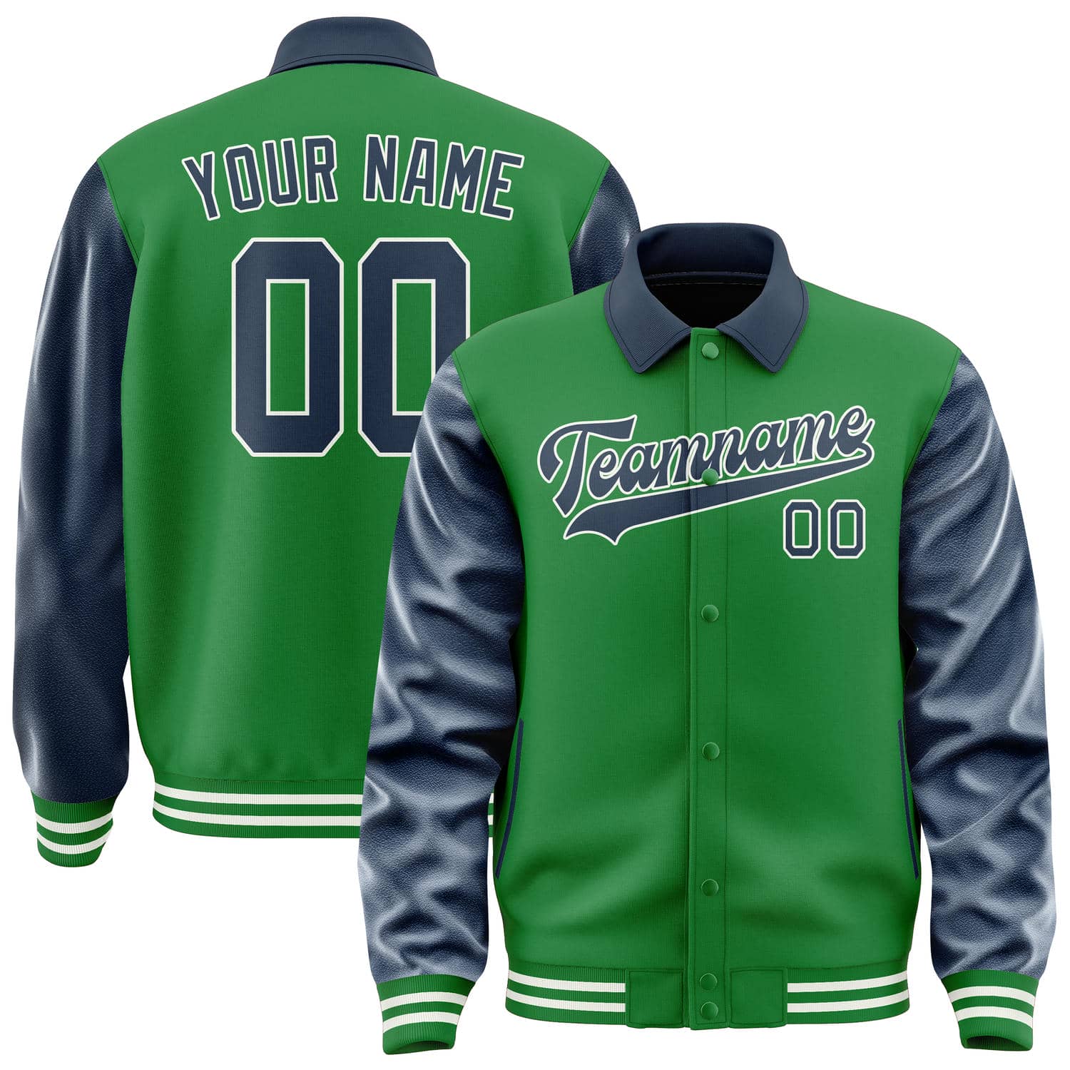 Custom Emerald Green Blue Jacket