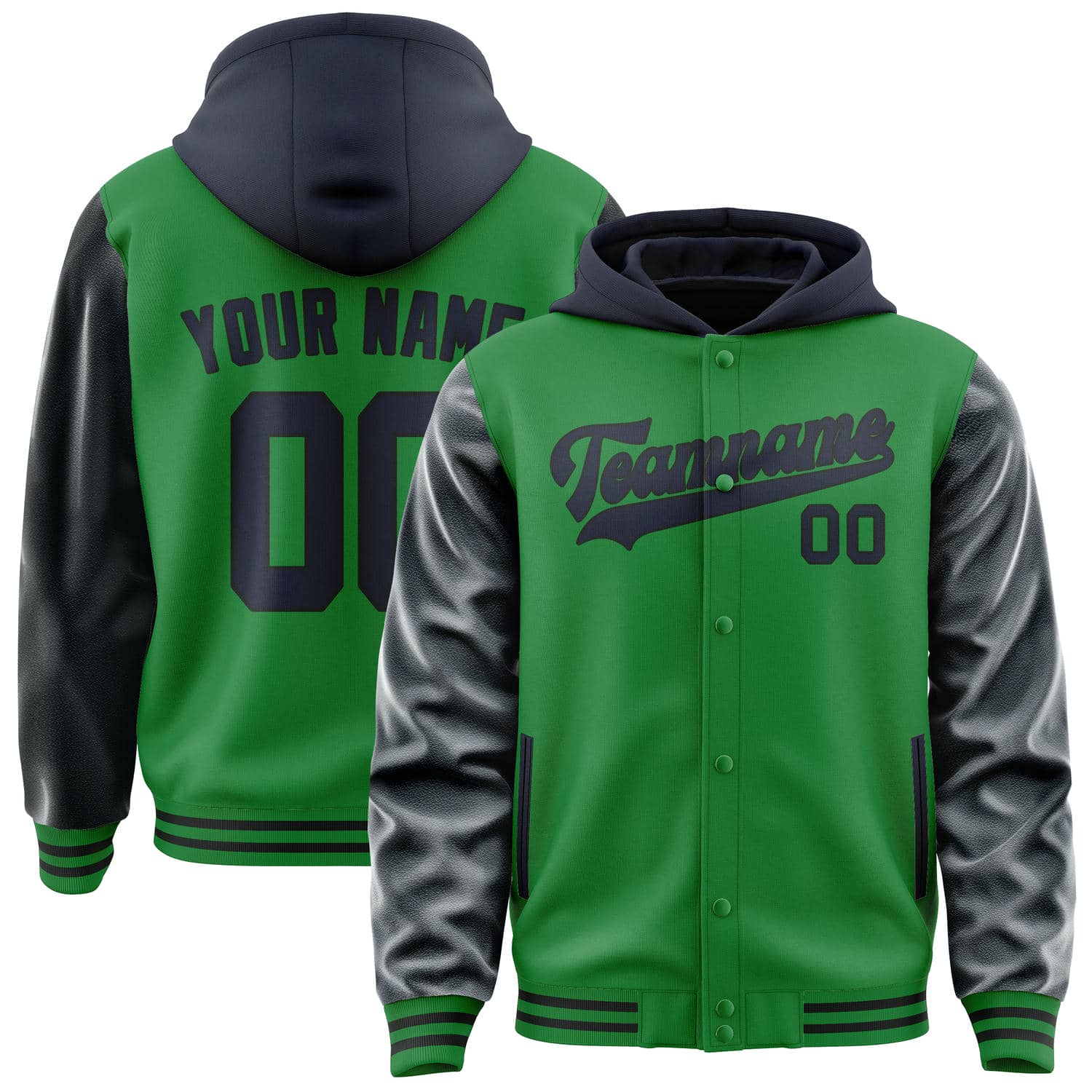 Custom Emerald Green Navy Jacket