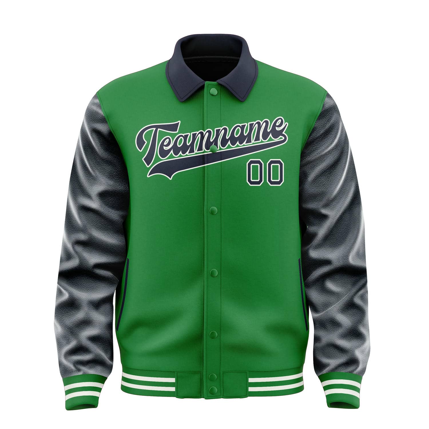 Custom Emerald Green Navy Jacket