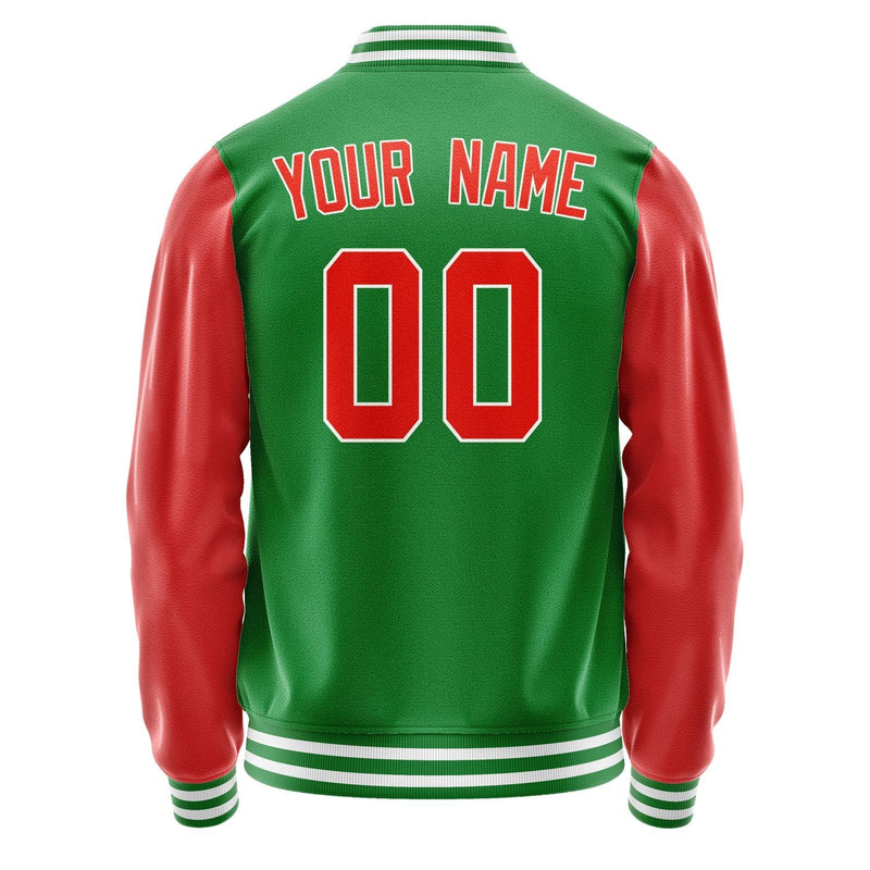 Custom Emerald Green Orange Red Jacket JA2424122418B31812