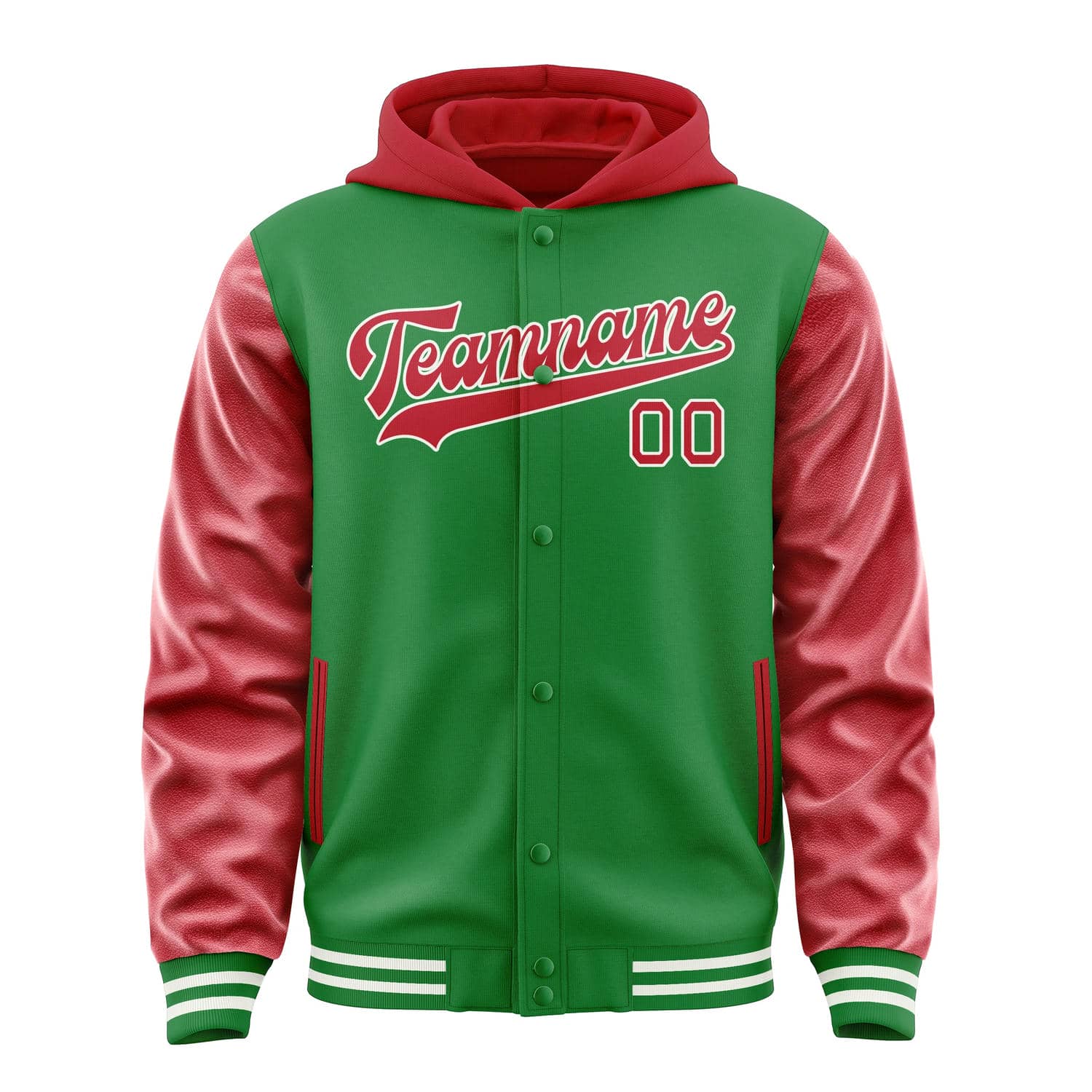 Custom Emerald Green Red Jacket