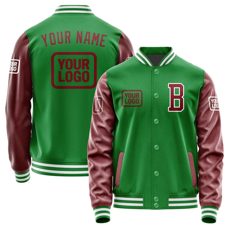 Custom Emerald Green Crimson Red Jacket JA242415241818151518