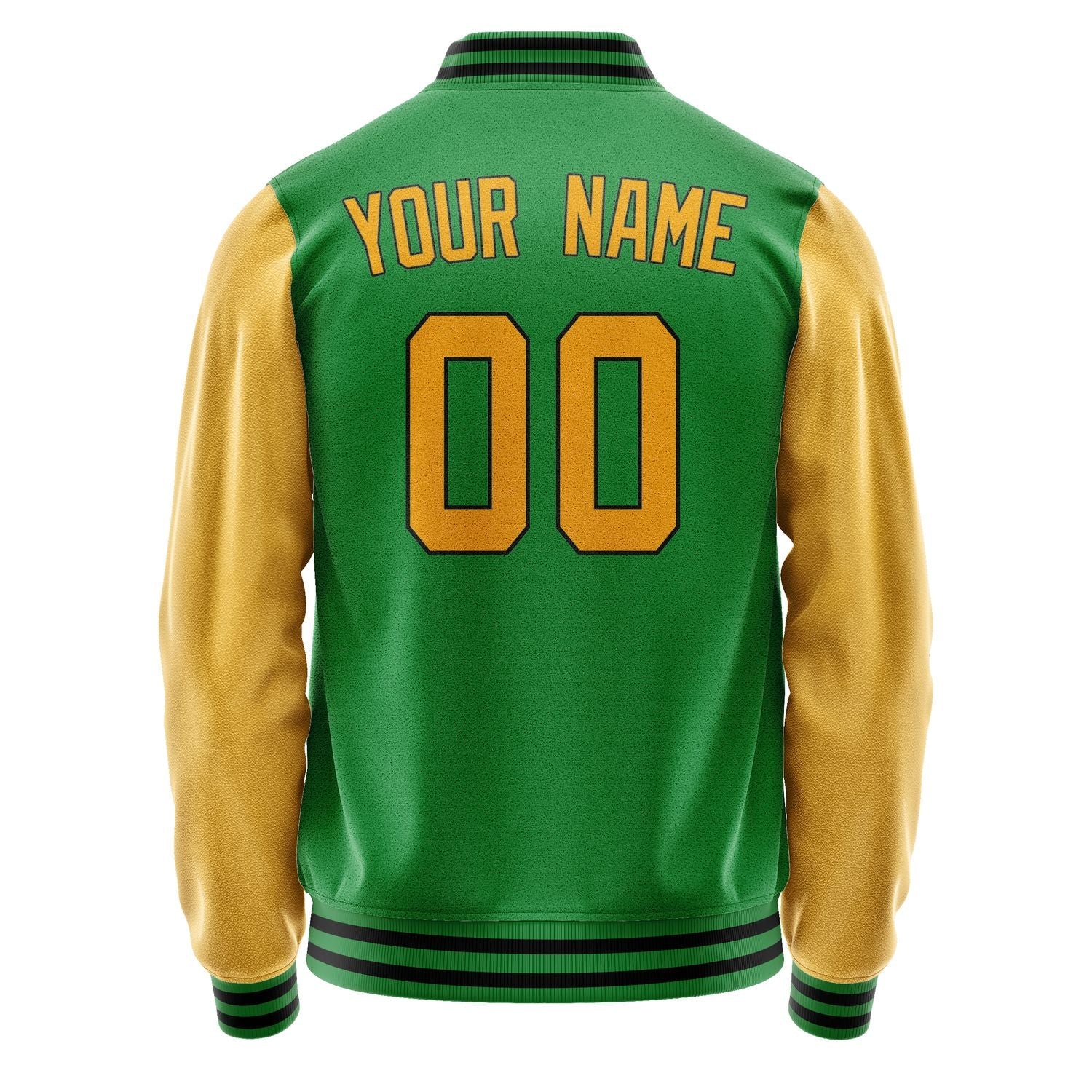 Custom Emerald Green Yellow Jacket JA2424192417B31719