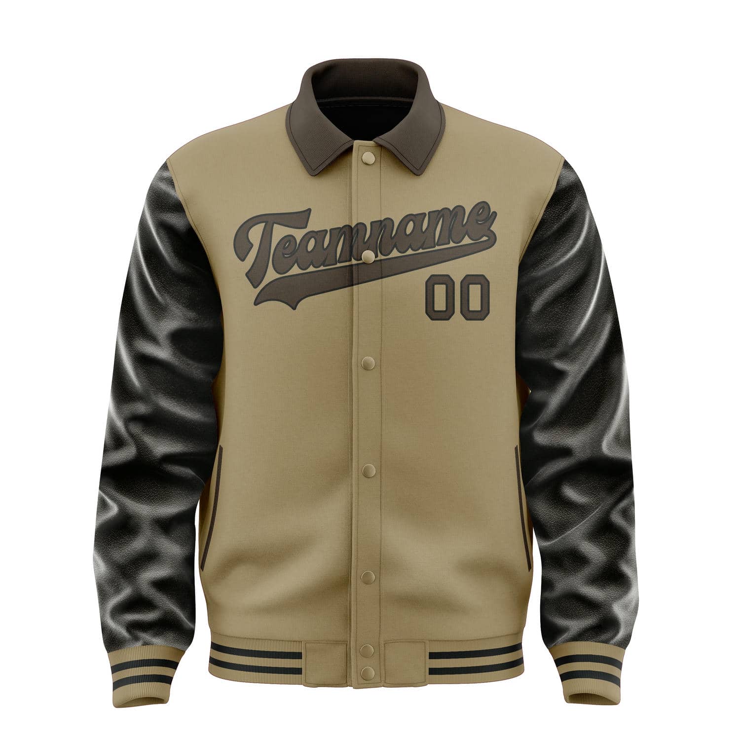Custom Light Khaki Brown Jacket