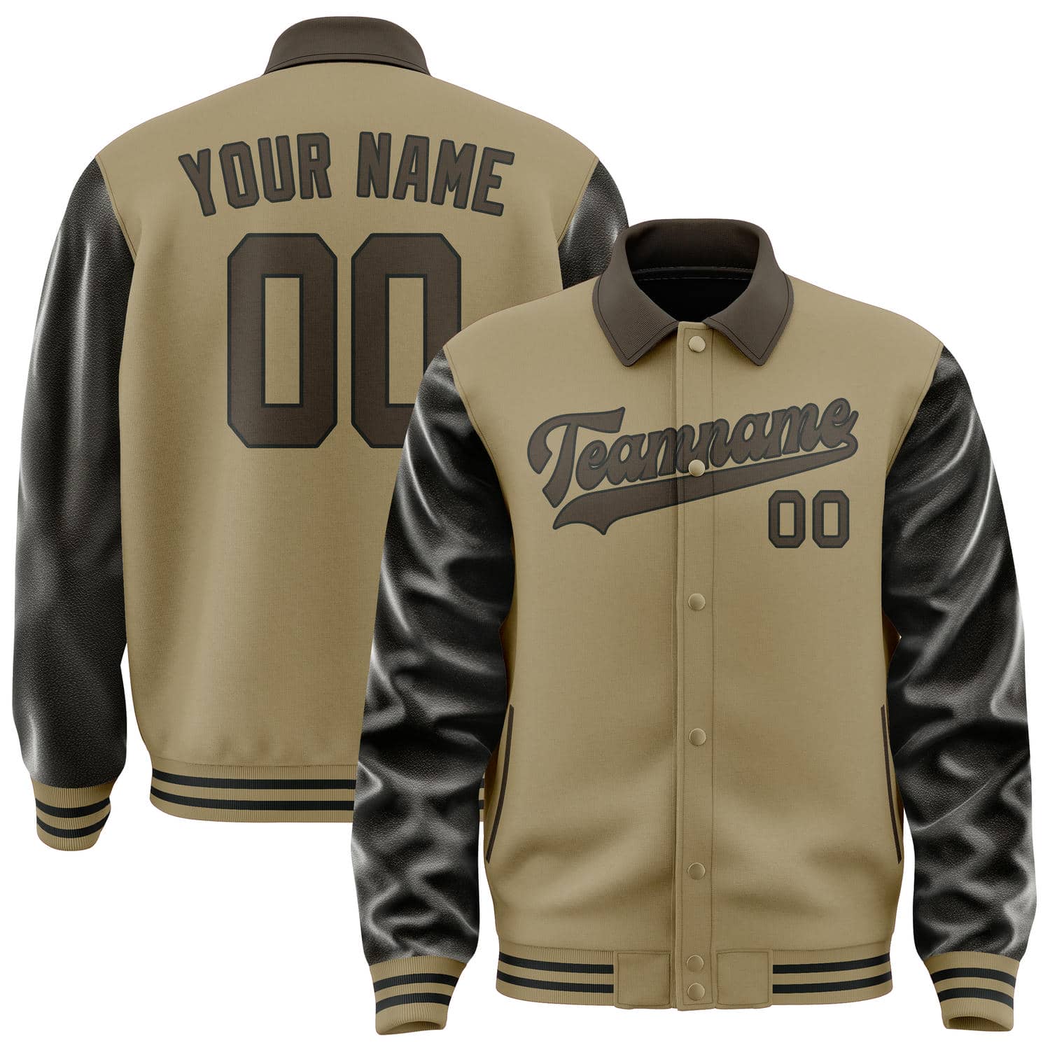 Custom Light Khaki Brown Jacket