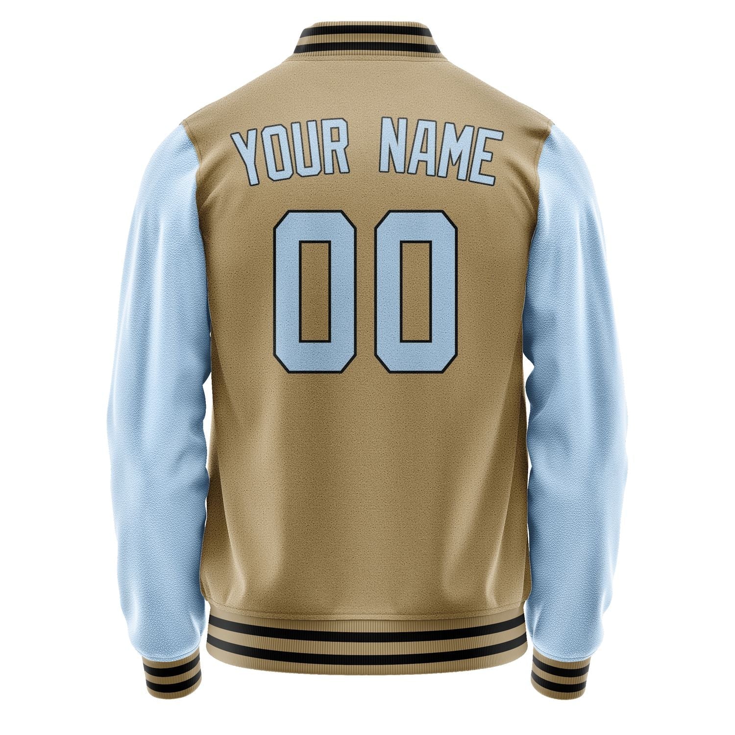 Custom Light Khaki Light Blue Jacket JA2525082517B31708