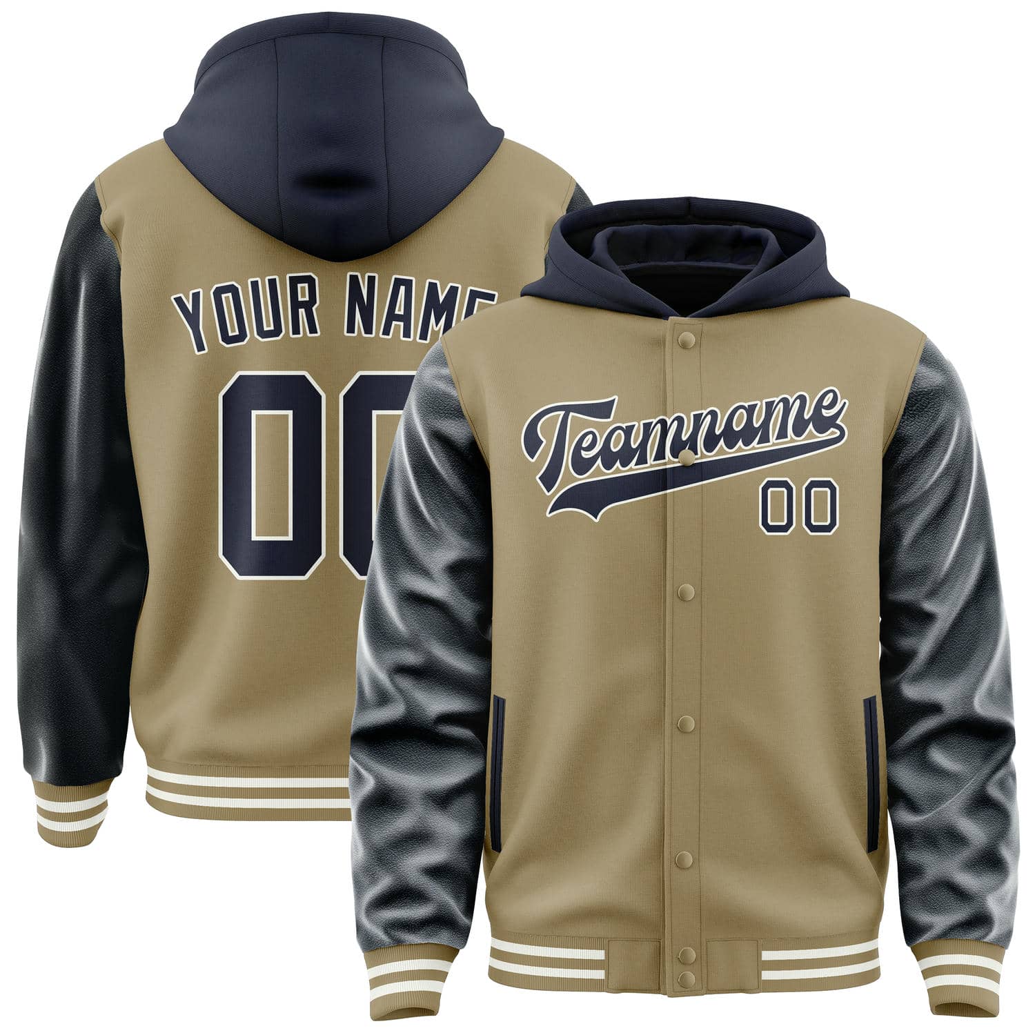 Custom Light Khaki Navy Jacket
