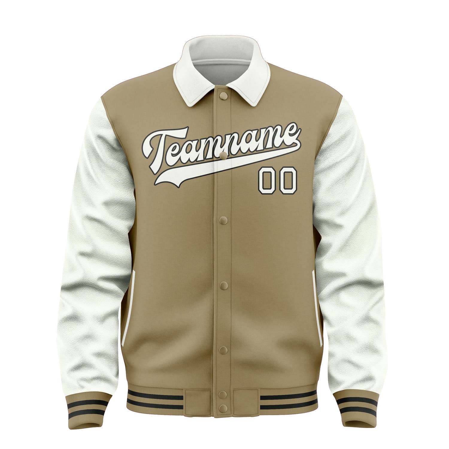 Custom Light Khaki White Jacket