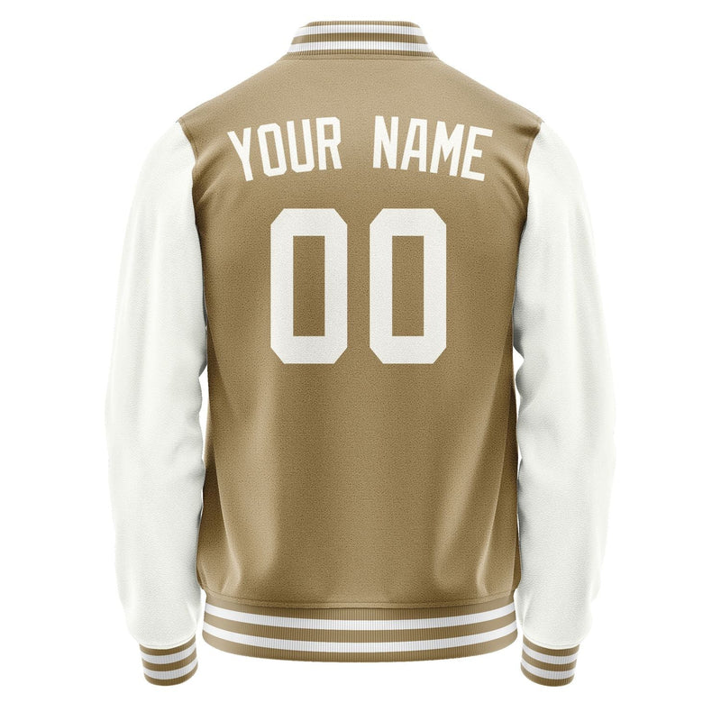 Custom Light Khaki White Jacket JA2525182518B31818
