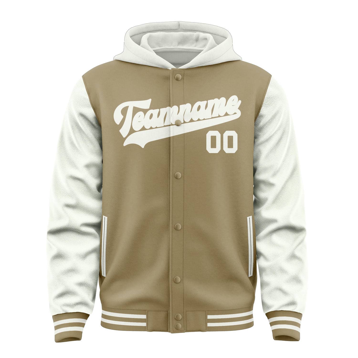 Custom Light Khaki White Jacket