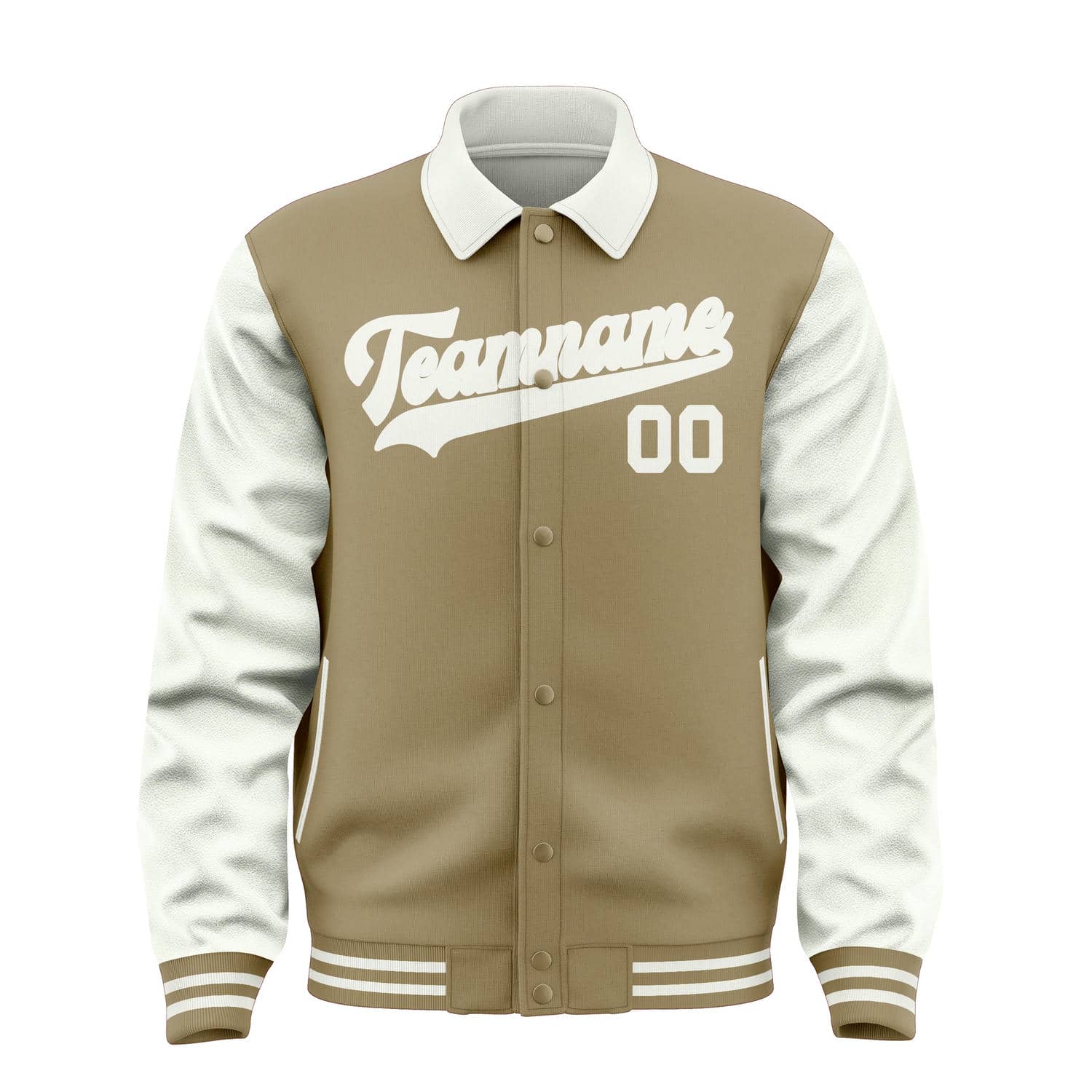 Custom Light Khaki White Jacket