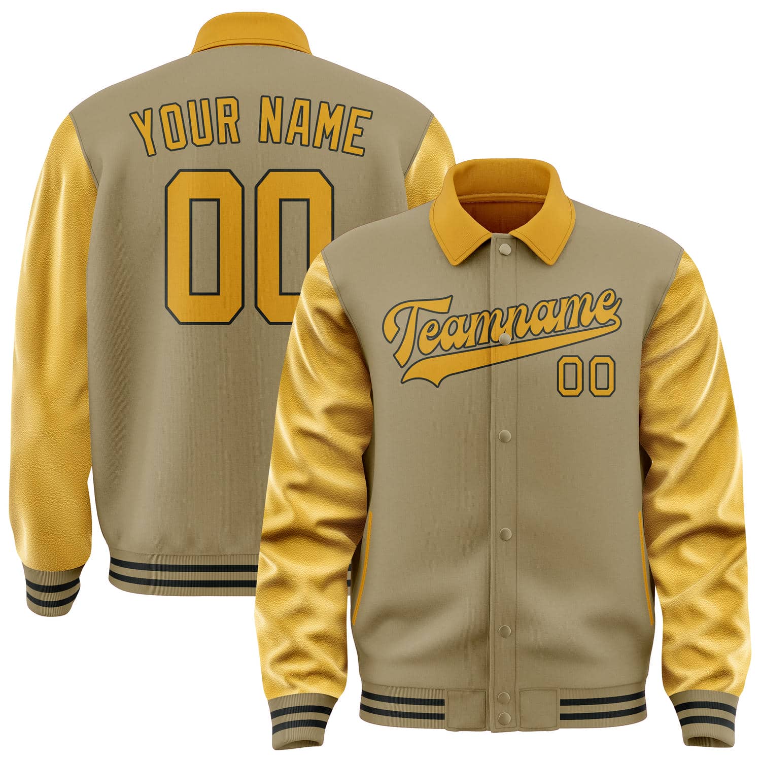 Custom Light Khaki Yellow Jacket