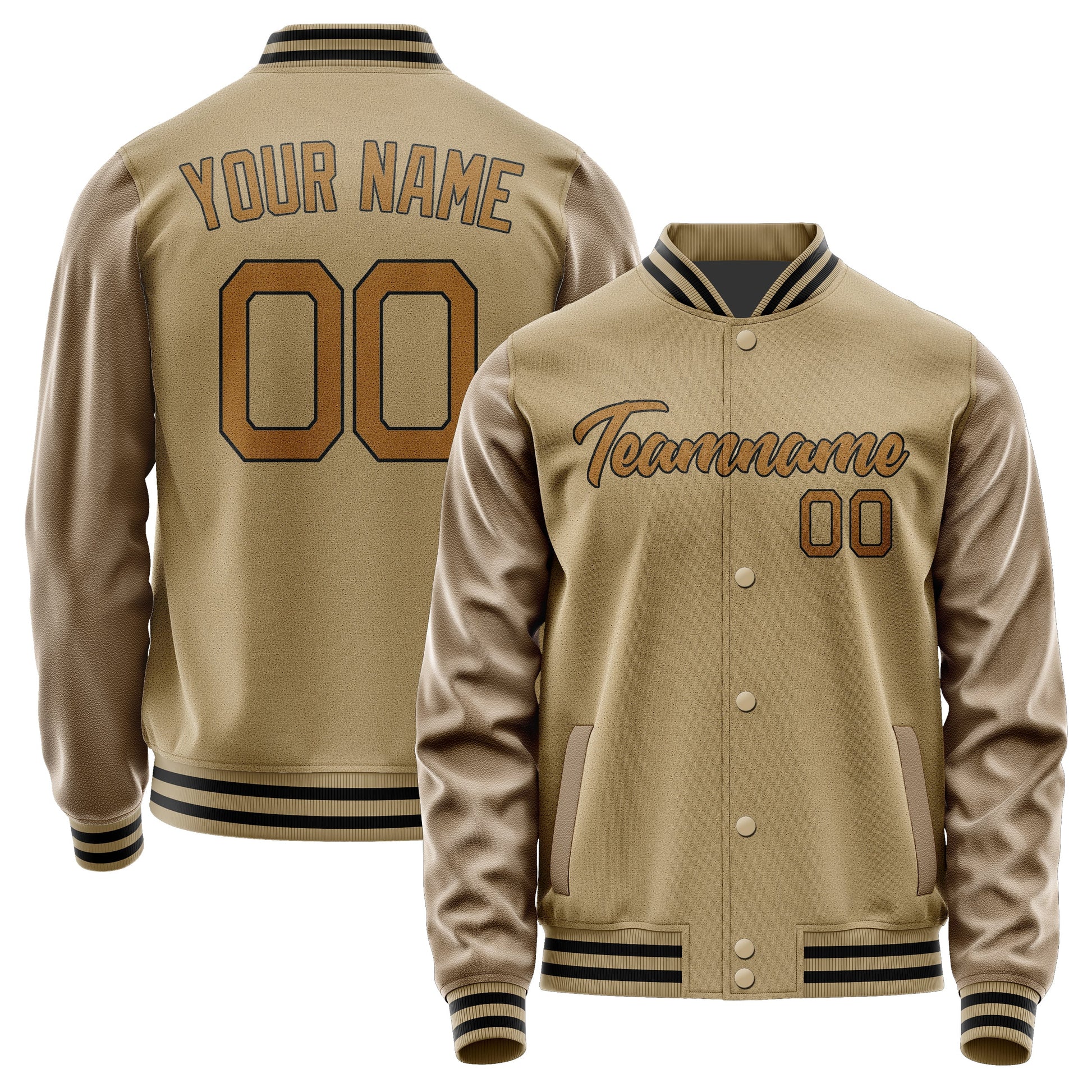 Custom Light Khaki Khaki Jacket JA2525222517B21722