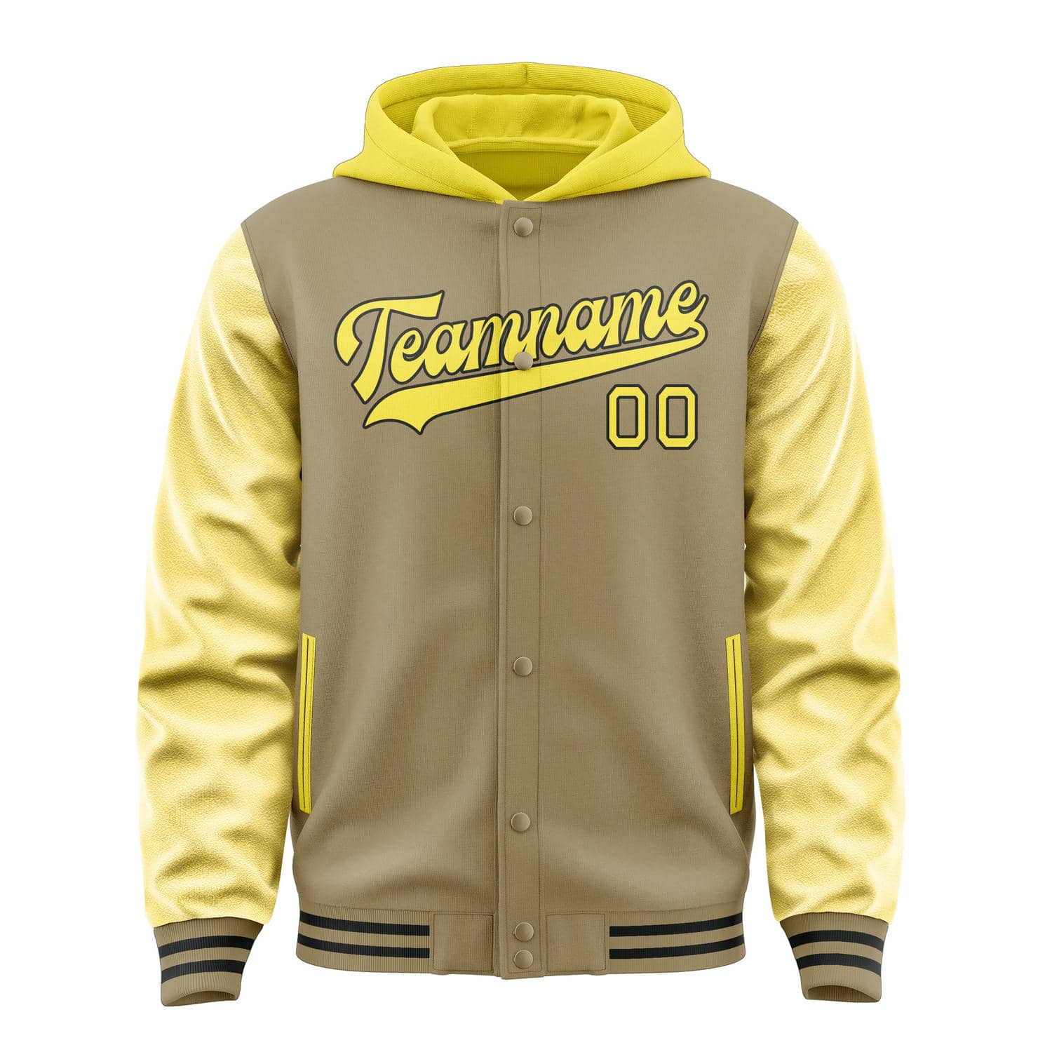 Custom Light Khaki Light Yellow Jacket