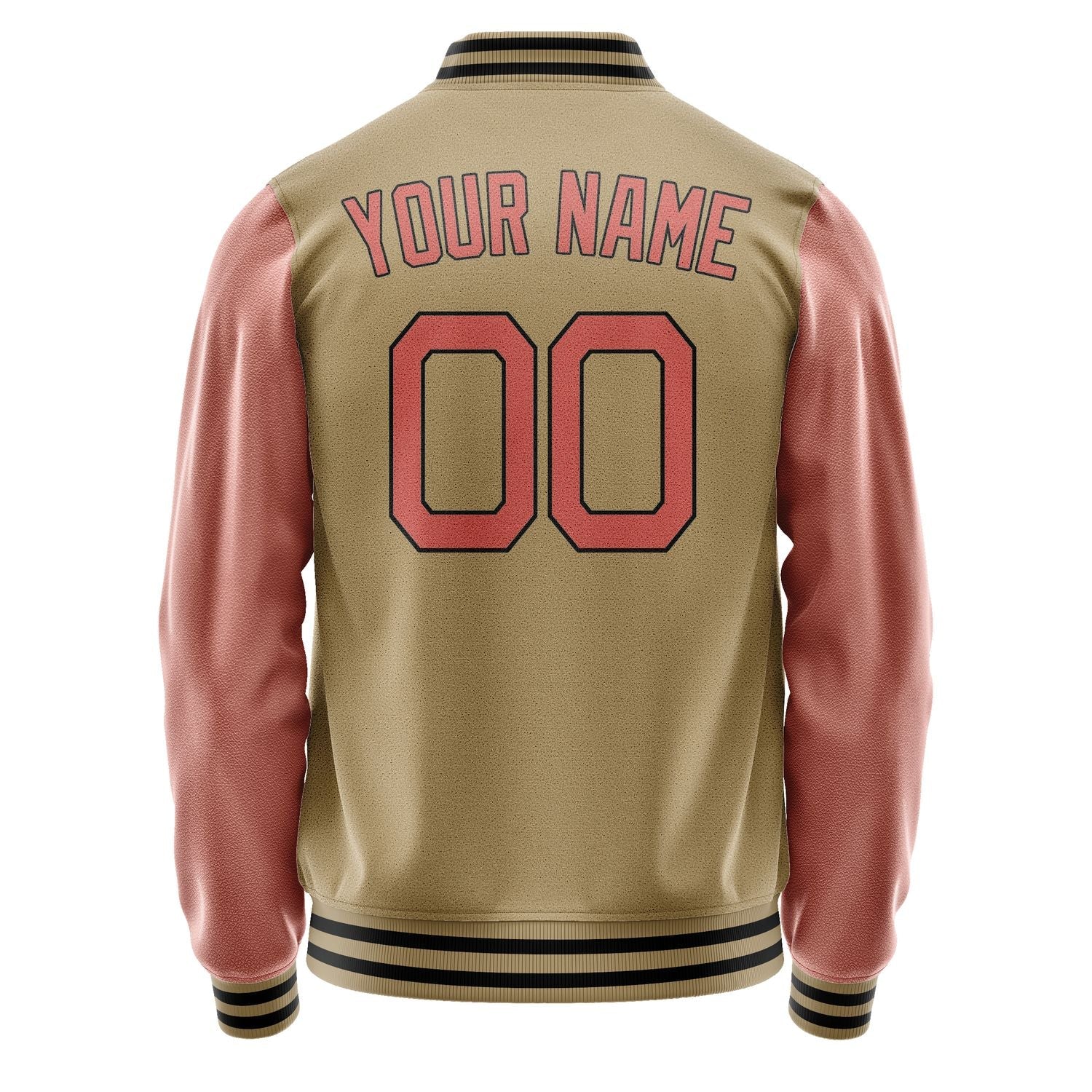 Custom Light Khaki Orange Jacket JA2525282518B21828