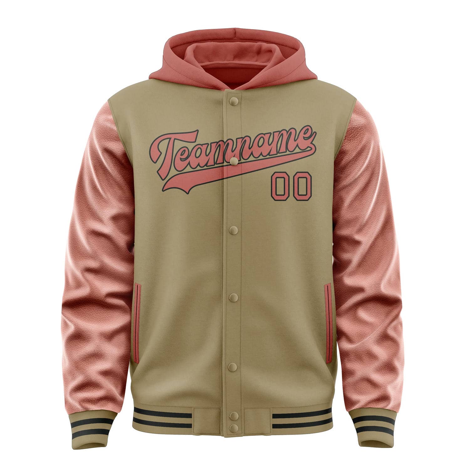 Custom Light Khaki Copper Rose Jacket