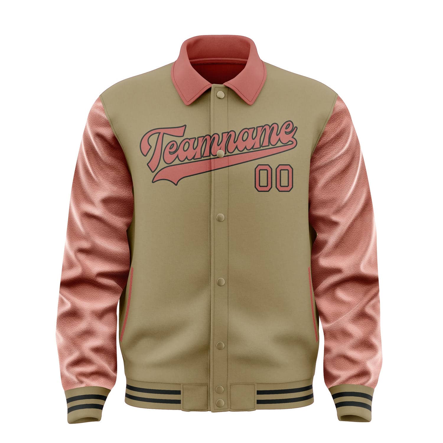 Custom Light Khaki Copper Rose Jacket