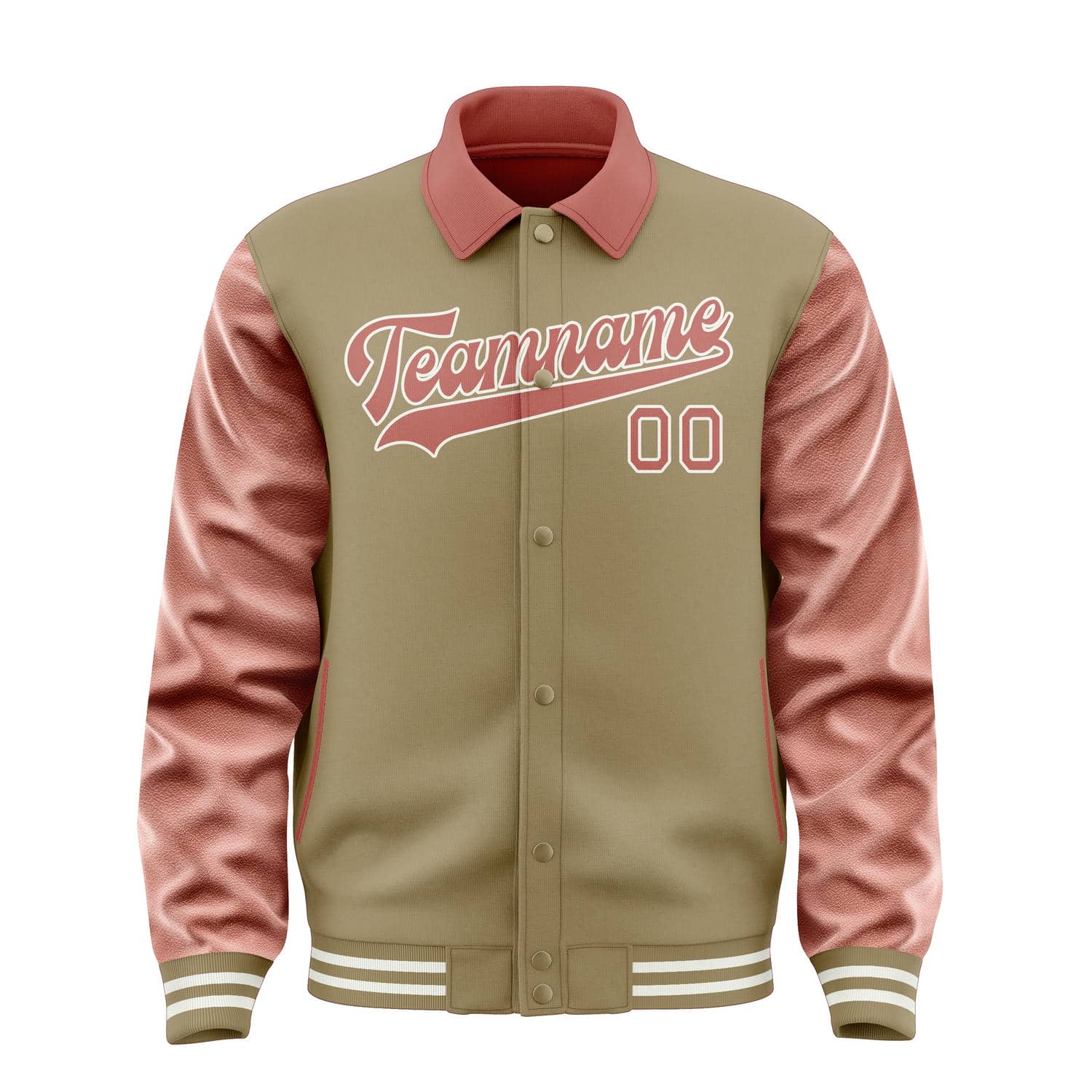 Custom Light Khaki Copper Rose Jacket